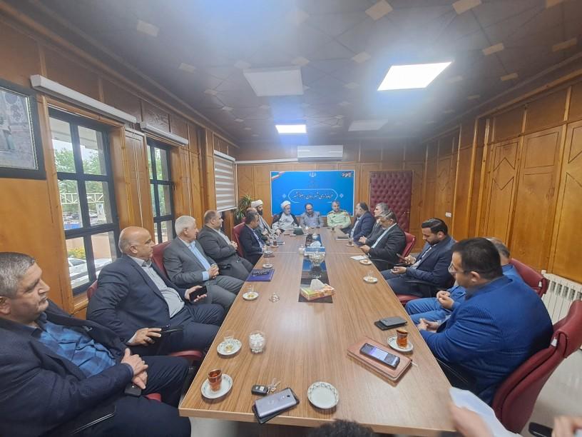نشست فرماندار، ائمه جمعه و اعضای شورای تامین با شهردار رضوانشهر