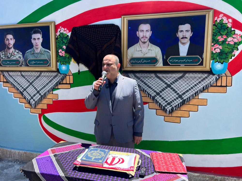 رونمایی از دیوارنگاره شهدای رضوانشهر در نخستین سالگرد گرامیداشت شهدای اقتدار
