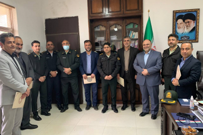 دیدار و تجلیل فرمانده انتظامی شهرستان رضوانشهر به همراه پرسنل این اداره از اعضای شورای اسلامی شهر رضوانشهر