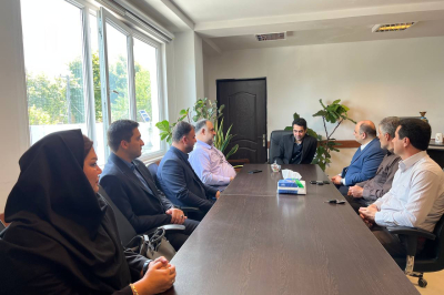 دیدار شهردار و اعضای شورای اسلامی شهر رضوانشهر با رئیس دادگستری شهرستان